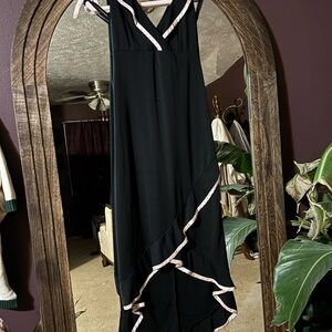 Elegant Black and Pink Women's Dress